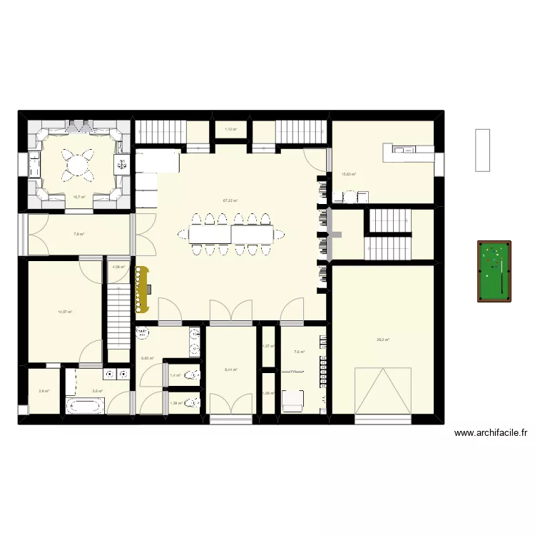 Manoir XL. Plan de 