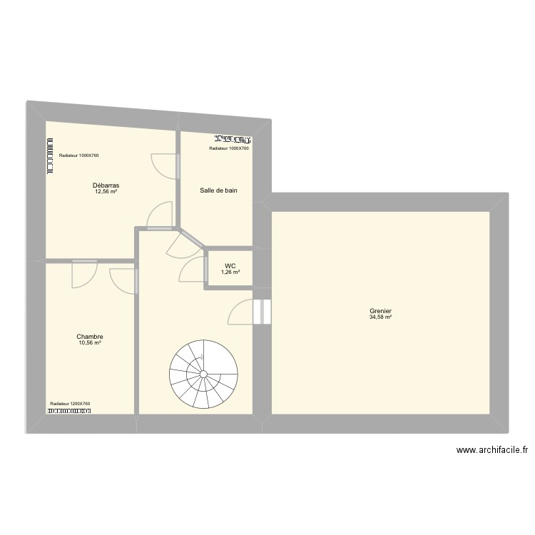 MAISON PAC HT. Plan de 9 pièces et 159 m2
