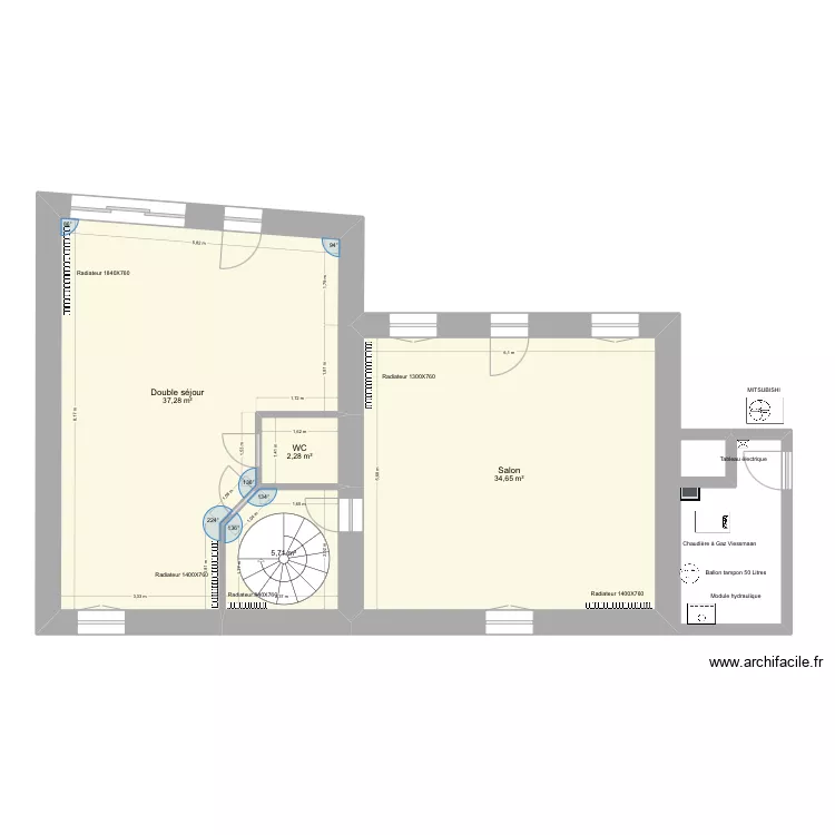 MAISON PAC HT. Plan de 