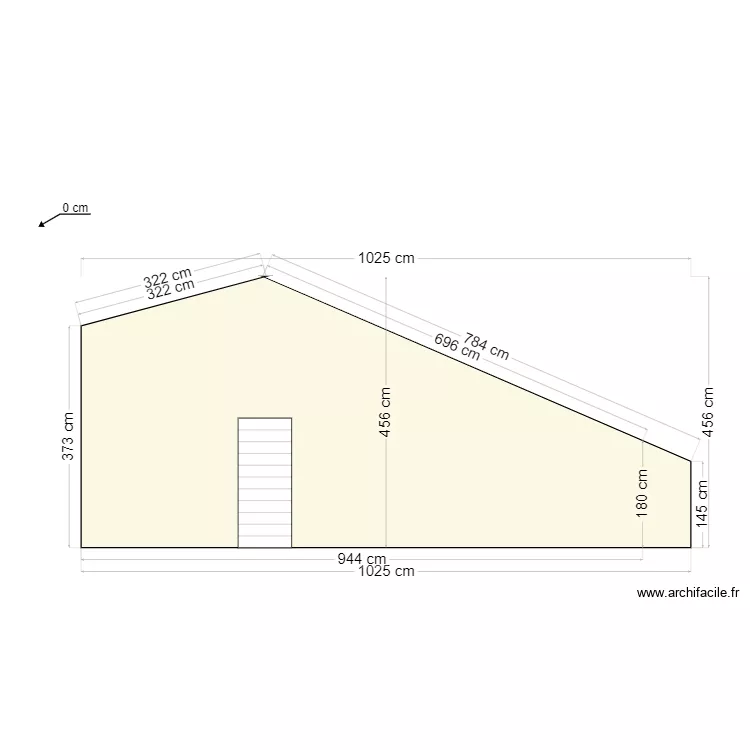 facade _ nord_porte d'entre. Plan de 