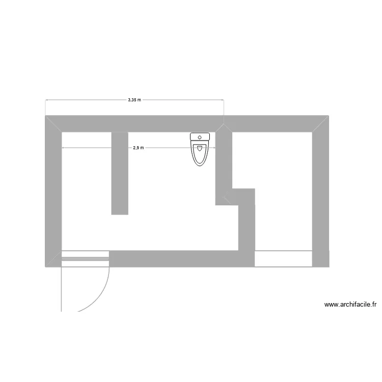 wc public. Plan de 