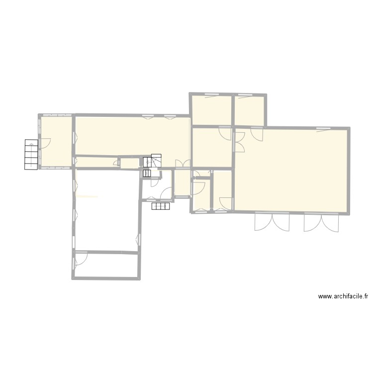 Maison GRENIER V2. Plan de 9 pièces et 37 m2
