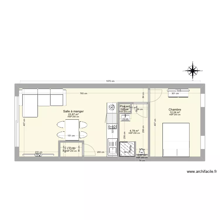 R+1 Flassans. Plan de R+1 Flassans. Plan de