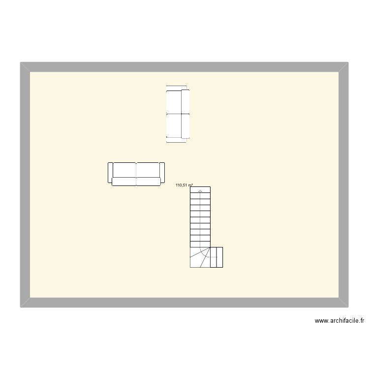 Guy r r yvy. Plan de 1 pièce et 111 m2