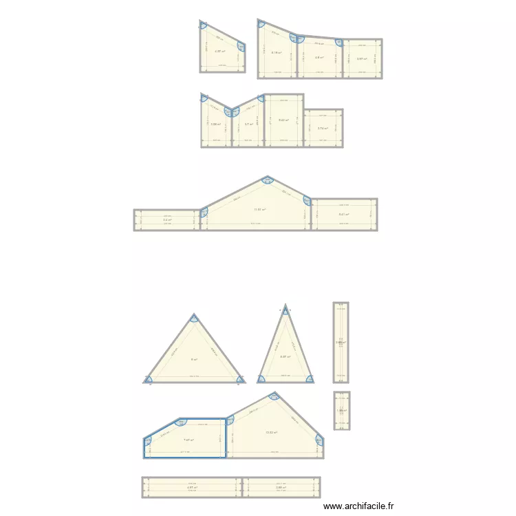 CHIROL CROIX ROUGE ETAGE. Plan de 