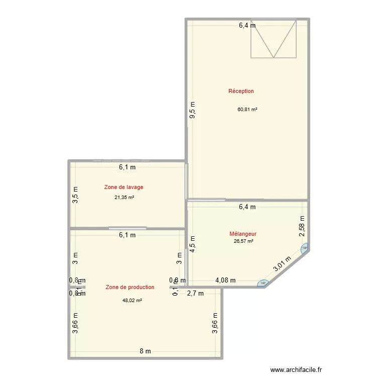 zone mélangeur. Plan de 4 Pièces et 157 m² zone mélangeur. Plan de 4 Pièces et 157 m²