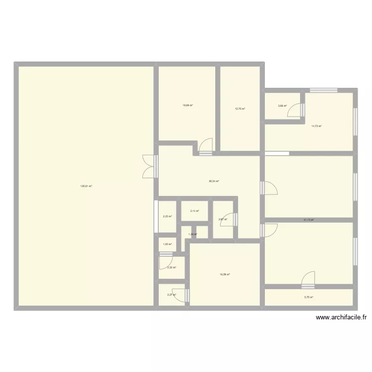 plan bloc A &eacute;tage 1 Goma. Plan de 