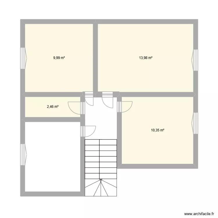 PLAN ETAGE. Plan de 4 Pièces et 37 m²