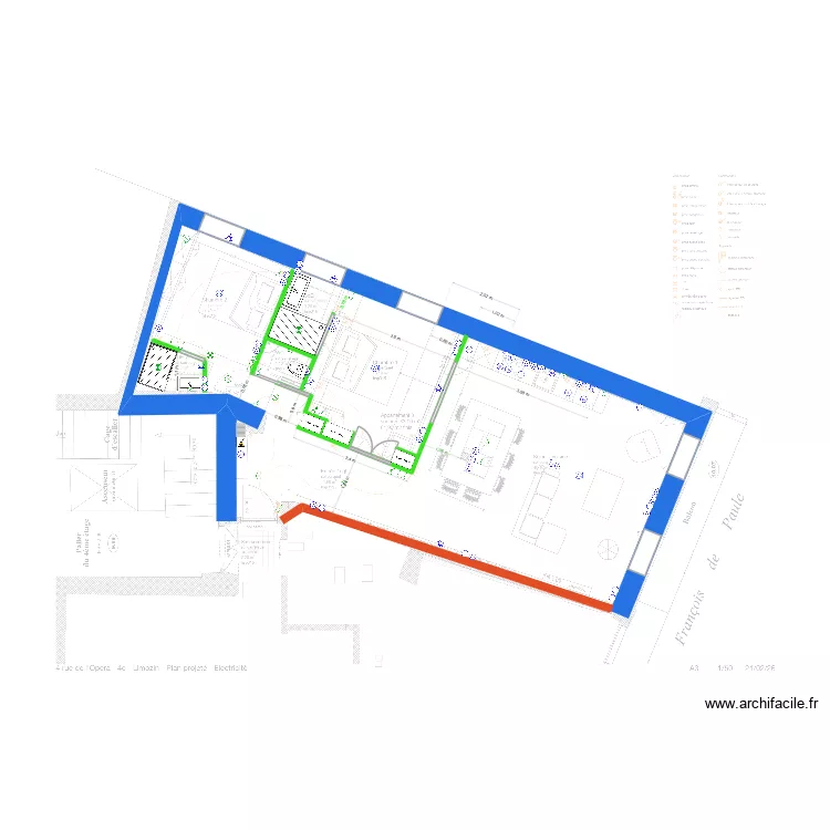 Plan Electricit&eacute; Suzon. Plan de 