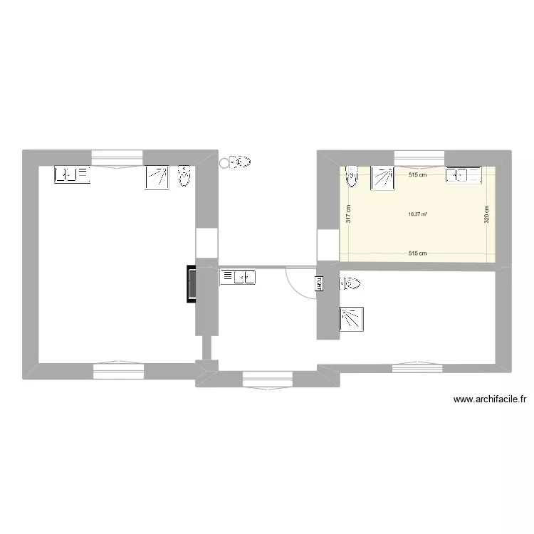 ST SEBASTIEN v1 lots existants. Plan de 