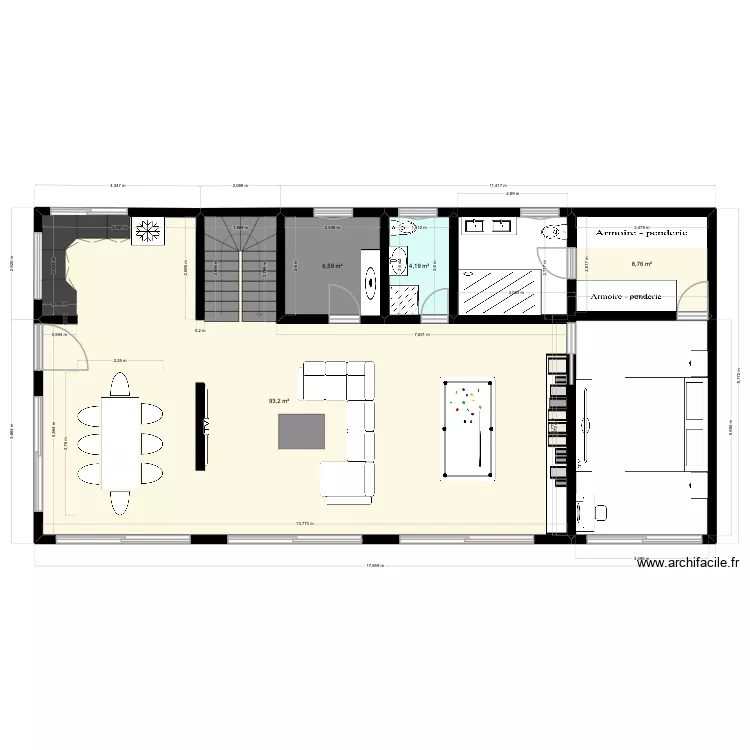 rdc coco beach. Plan de rdc coco beach. Plan de