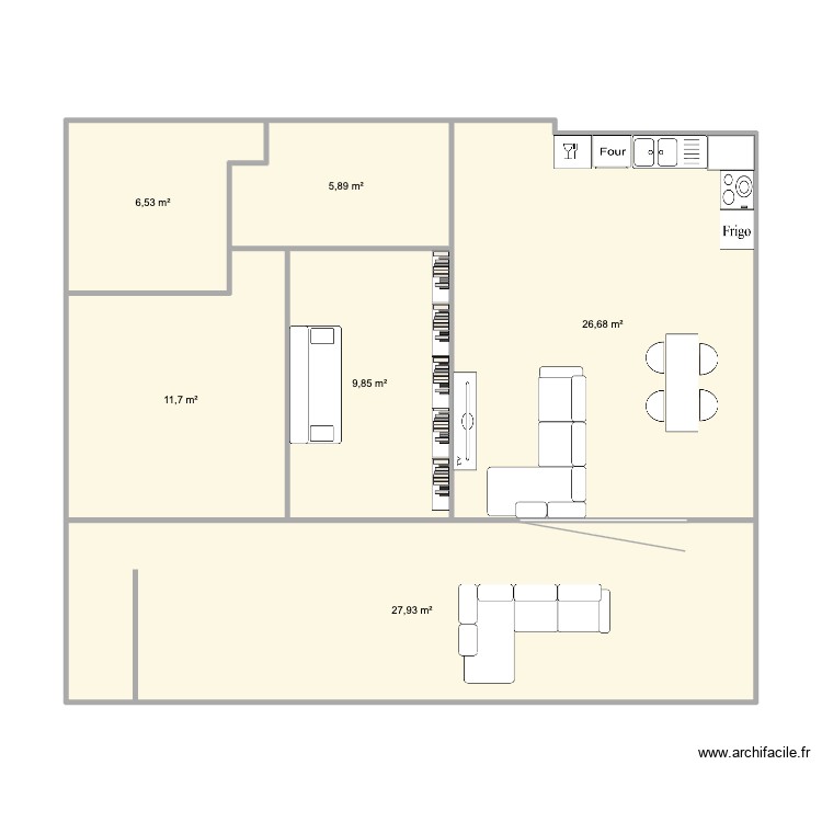 appart. Plan de 0 pièce et 0 m2