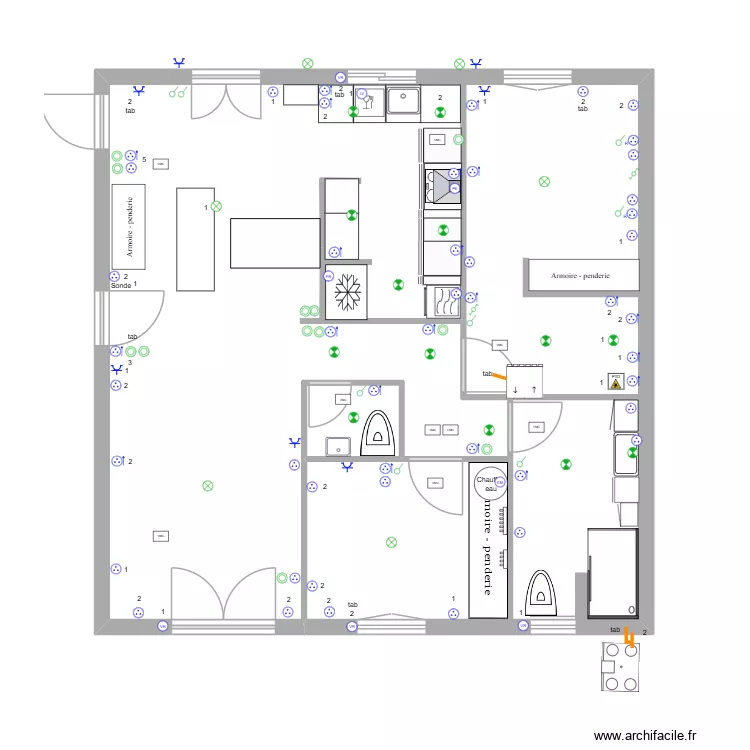 Comp&egrave;re Guilleri 2026 08 29. Plan de 2 Pièces et 83 m²