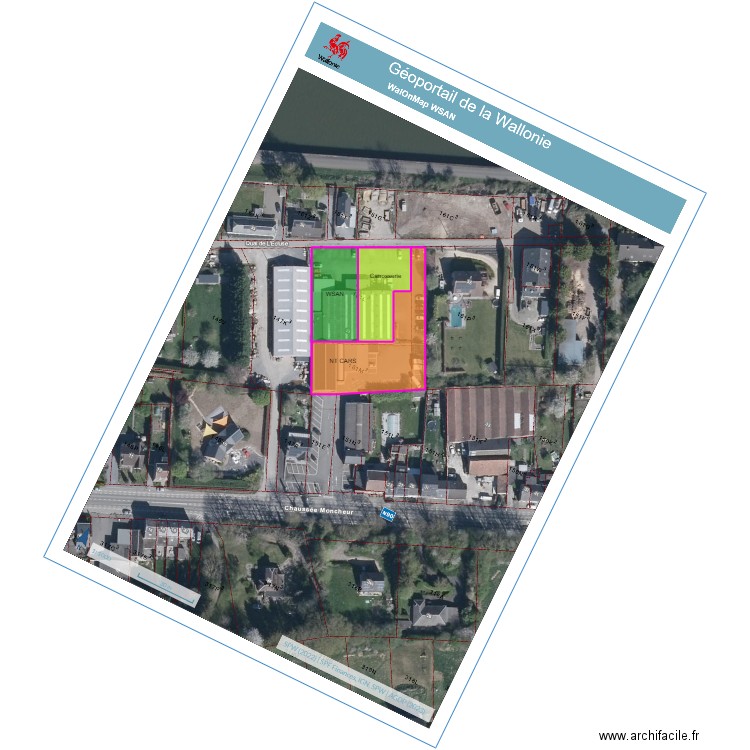 PLAN WSAN. Plan de 3 pièces et 3990 m2