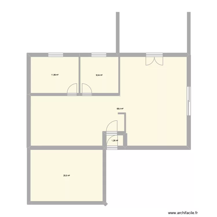 Cha Cresancey. Plan de 5 et 117 m² Cha Cresancey. Plan de 5 et 117 m²