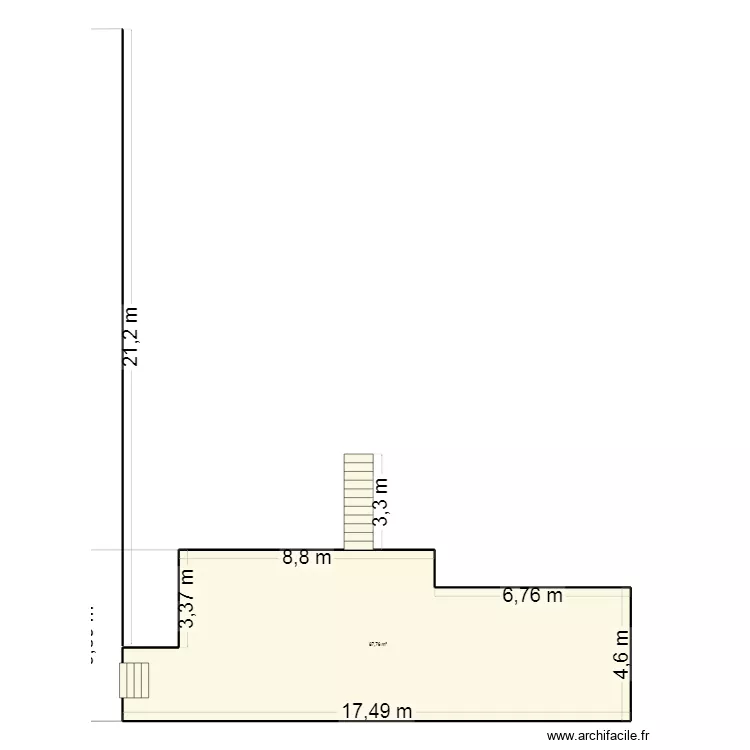 terrassseeee. Plan de 1  et 88 m²