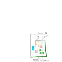 plan de masse après travaux abri jardin