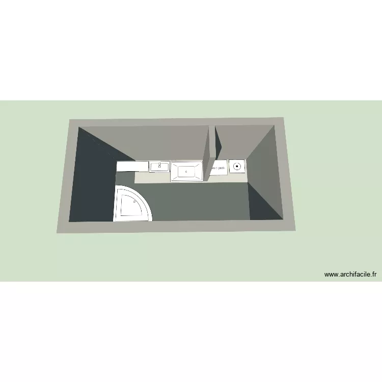 SdB00. Plan de 1 Pièce et 11 m² SdB00. Plan de 1 Pièce et 11 m²
