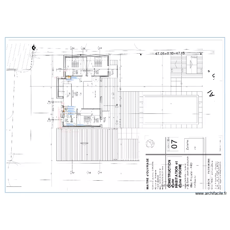 CANNONE ETAGE. Plan de 