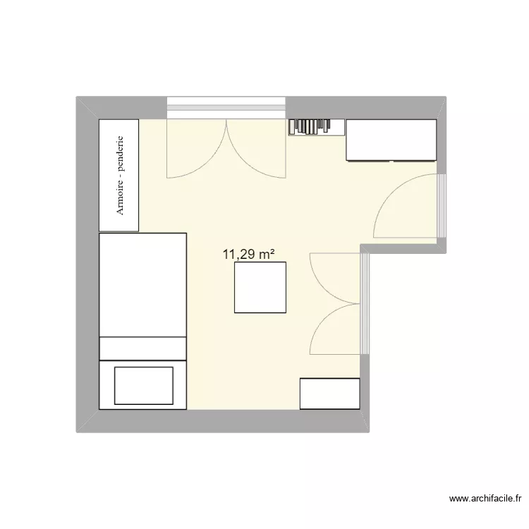 Sorbiere - chambre paul. Plan de 