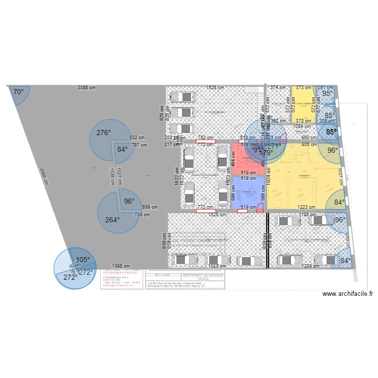 LA PEYRADE. Plan de 35 pièces et 2299 m2