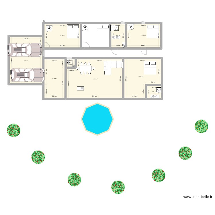 maison h1. Plan de 0 pièce et 0 m2