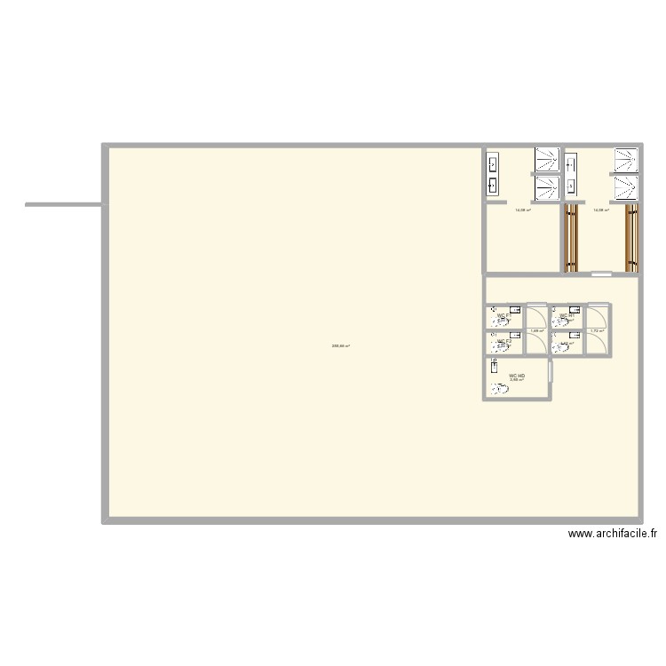 House in Chill. Plan de 10 pièces et 296 m2
