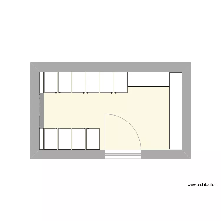 rzer. Plan de 1  et 9 m²