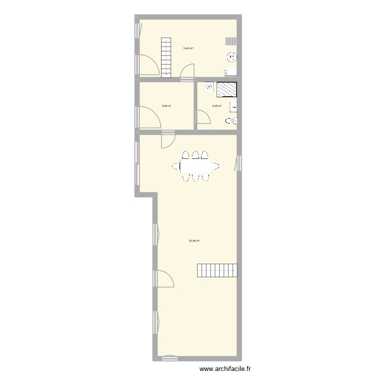 Maison cr&eacute;din. Plan de 0 pièce et 0 m2