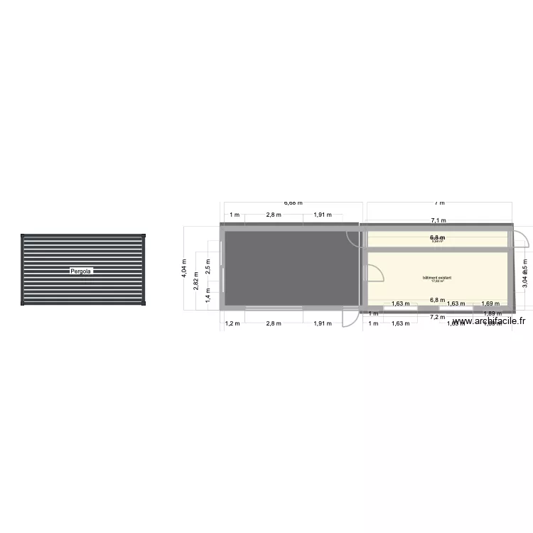 buvette. Plan de 2 Pièces et 23 m² buvette. Plan de 2 Pièces et 23 m²