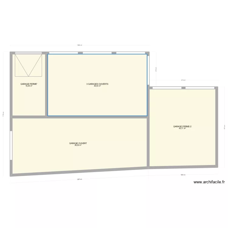 GARAGES. Plan de GARAGES. Plan de