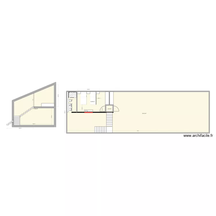 LOFT JOFFRE V4. Plan de 4  et 154 m²