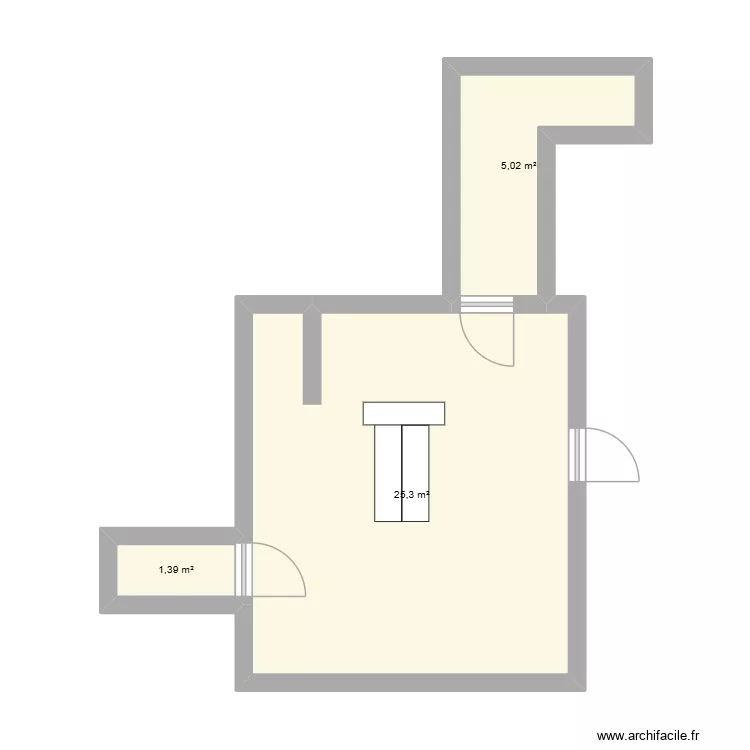 plant du labo dossier pro. Plan de 3  et 32 m²