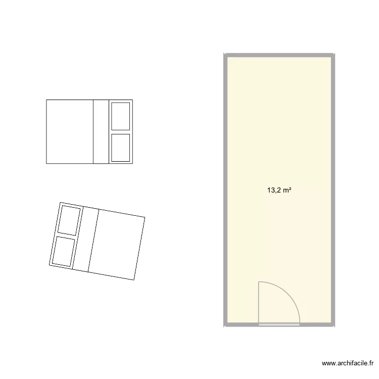 Annexe. Plan de 1 et 13 m² Annexe. Plan de 1 et 13 m²
