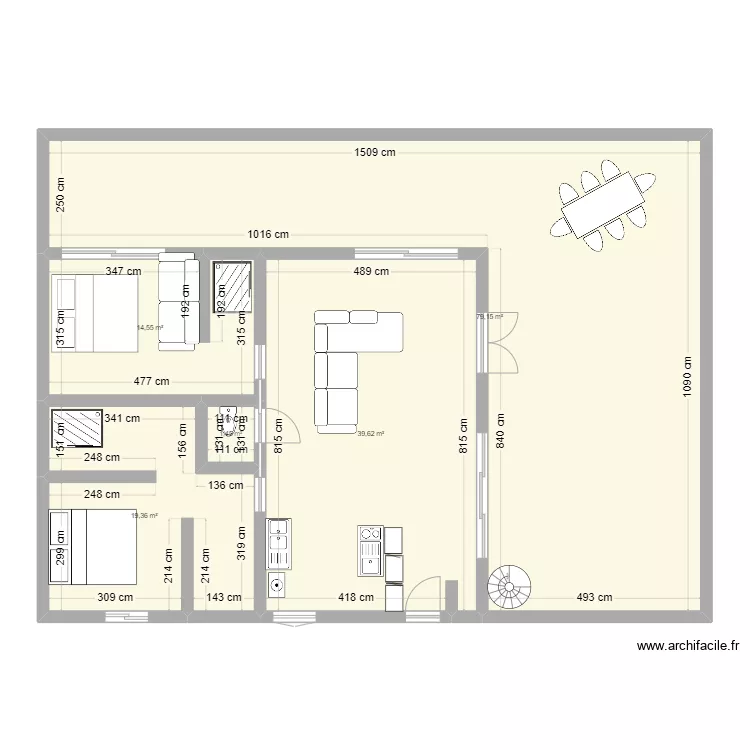 appartement antibes. Plan de 