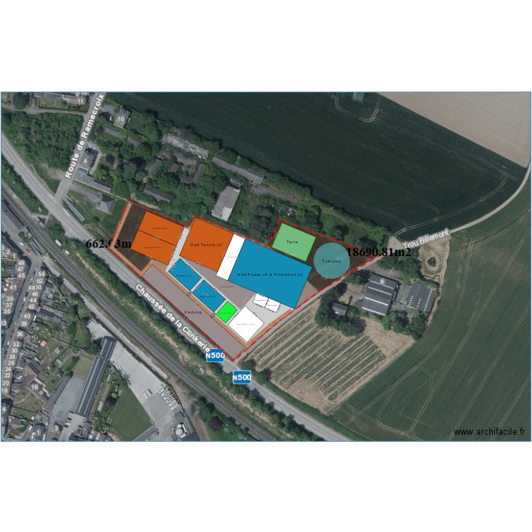 Projet Tennis Padel 3. Plan de 0 pièce et 0 m2