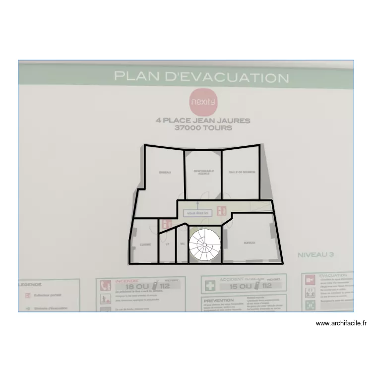 51773-croquis 3&egrave;me. Plan de 