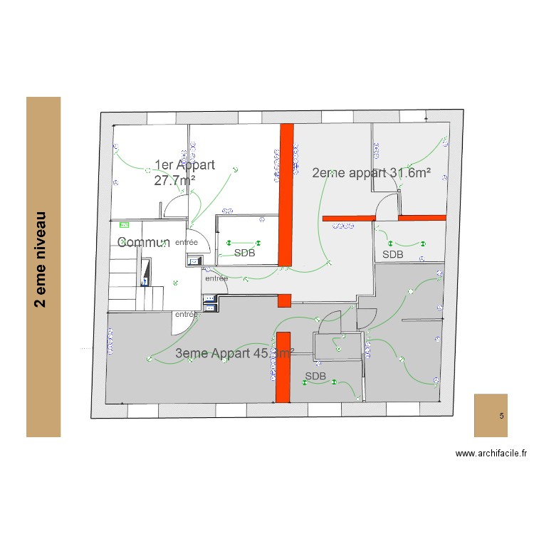 Iovine R+2. Plan de 0 pièce et 0 m2