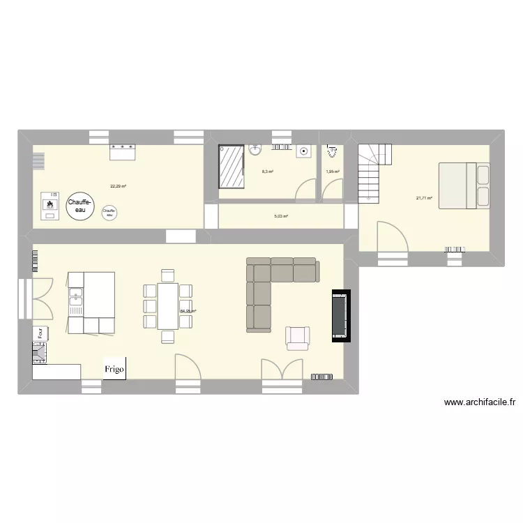 Plans élec. Plan de 6 Pièces et 124 m² Plans élec. Plan de 6 Pièces et 124 m²
