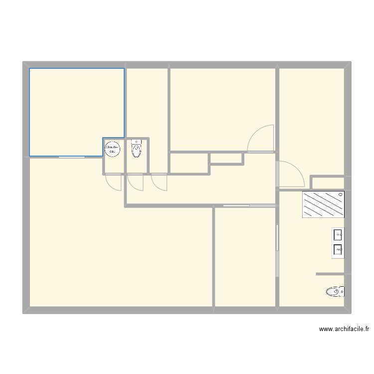 Christophe. Plan de 13 pièces et 105 m2