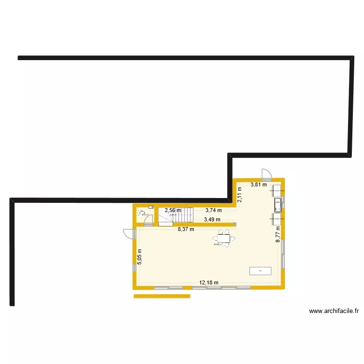 PlanB. Plan de 3  et 86 m²