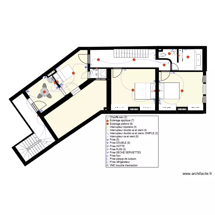 STUDIO /ETAGE 1. Plan de 