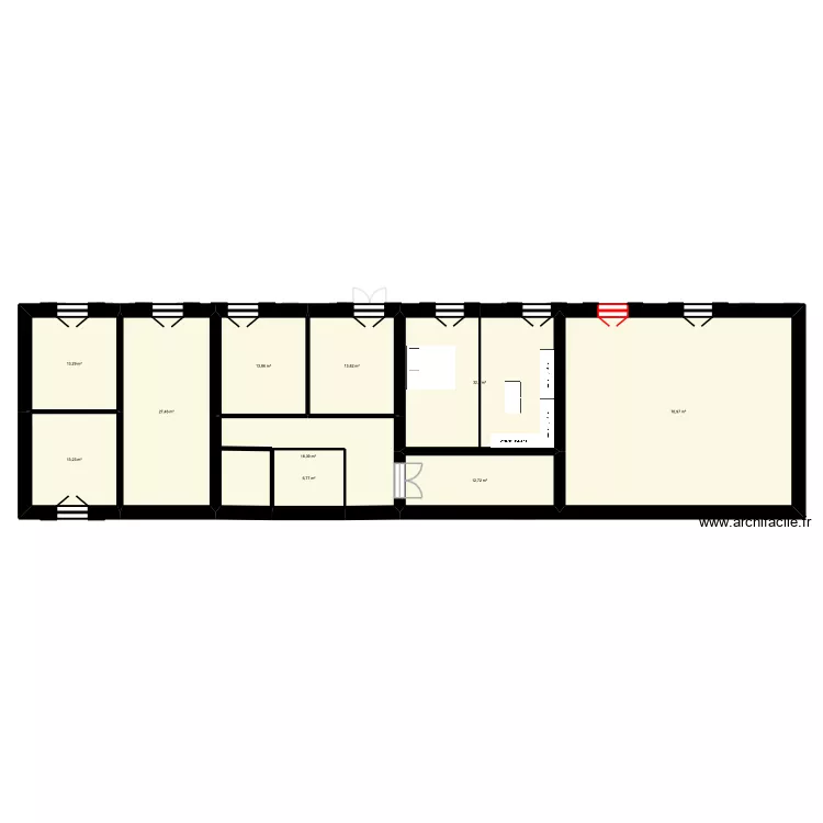 Pouzol reno. Plan de 19 et 443 m² Pouzol reno. Plan de 19 et 443 m²
