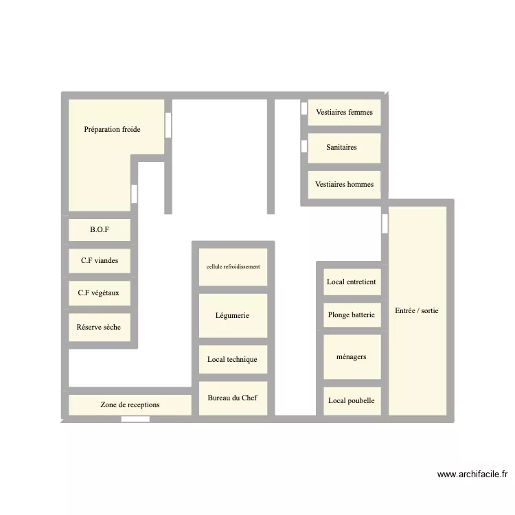Plan cuisine Sainte-Marie. Plan de 18 et 13 m² Plan cuisine Sainte-Marie. Plan de 18 et 13 m²