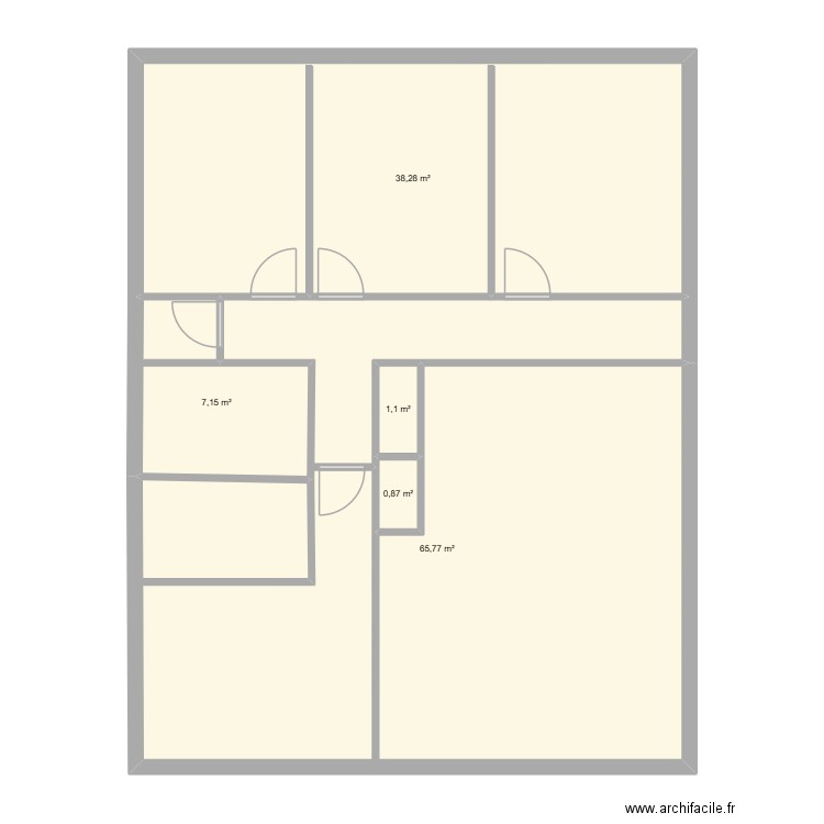 1ER. Plan de 5 pièces et 113 m2