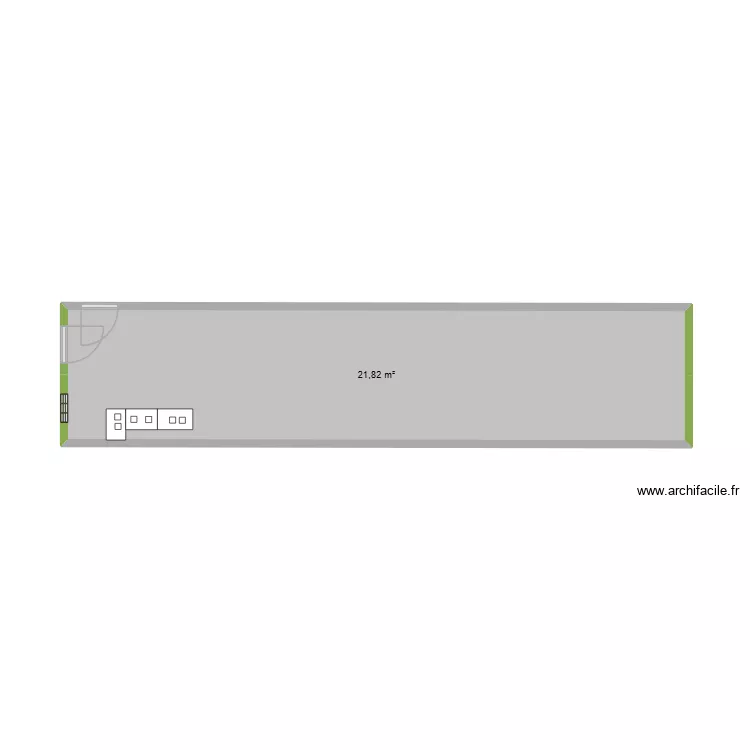 pop up. Plan de 1  et 22 m²