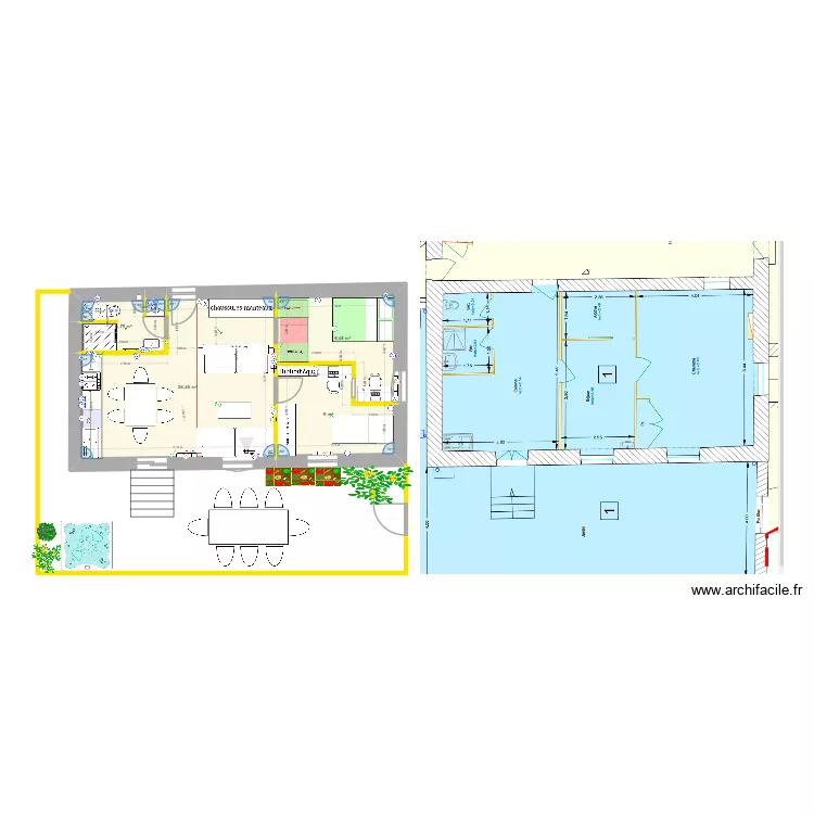 Chessy 10. Plan de 4 et 49 m² Chessy 10. Plan de 4 et 49 m²