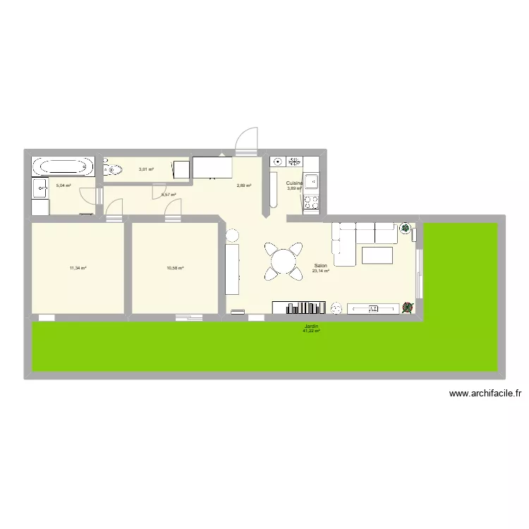 Alexis CASSOU Appart. Plan de 