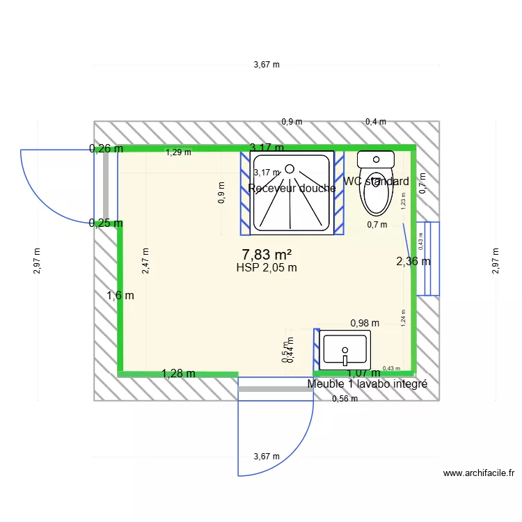 SDB 24 09 2025 IMPLANTATION. Plan de 