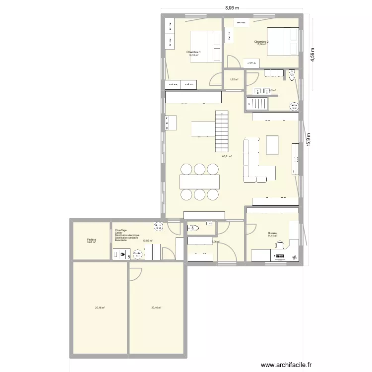 Ch&ecirc;ne Paquier 4. Plan de 11  et 180 m²